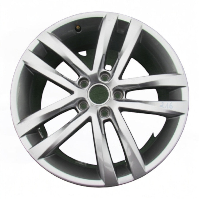 1x Alufelge 18 Zoll 7.5" 5x112 51ET Glanz Grau 5G0601025AF VW Golf Rim Wheel