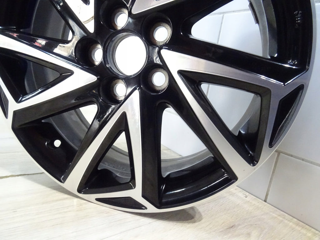 1x Alufelge 16 Zoll 6.0" 5x100 50ET Glanz Schwarz PW457-0D004 Toyota 4 Yaris