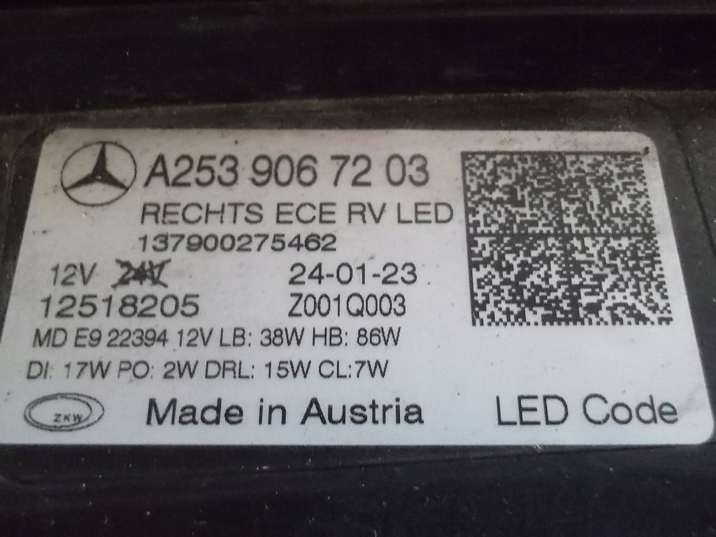 Frontscheinwerfer Mercedes-Benz Glc A2539067203 LED Rechts Headlight SCH4464129815xs