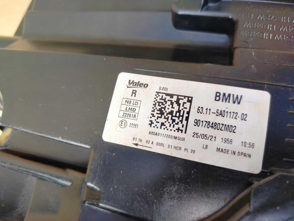 Frontscheinwerfer BMW X1 F48 5A01172-02 Full LED Rechts Scheinwerfer Headlight SCH7421253317pp