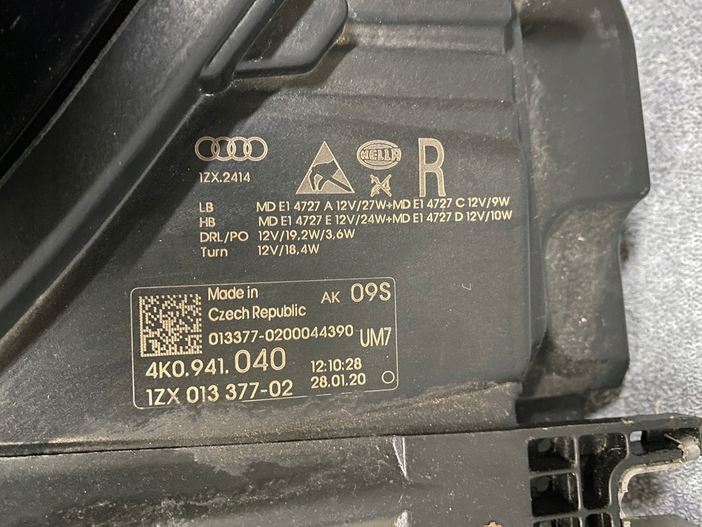 Frontscheinwerfer Audi A6 C8 4K0941040 LED Rechts Scheinwerfer Headlight