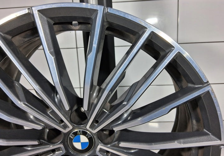 1x Alufelge 20 Zoll 8.0" 5x112 26ET Glanz Grau 8072025 87169090 BMW G14 G15 Mg FEL3900210332hh