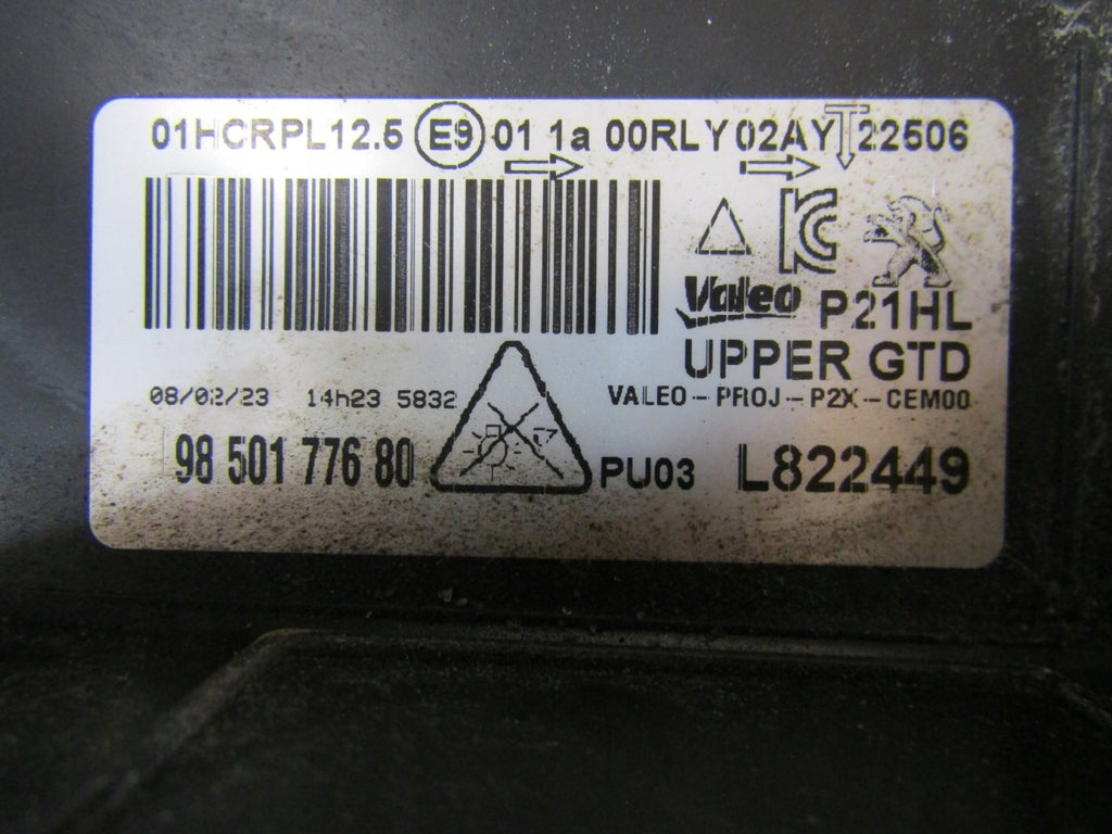 Frontscheinwerfer Peugeot 2008 208 II 9850177680 LED Links Headlight SCH4581862823qy