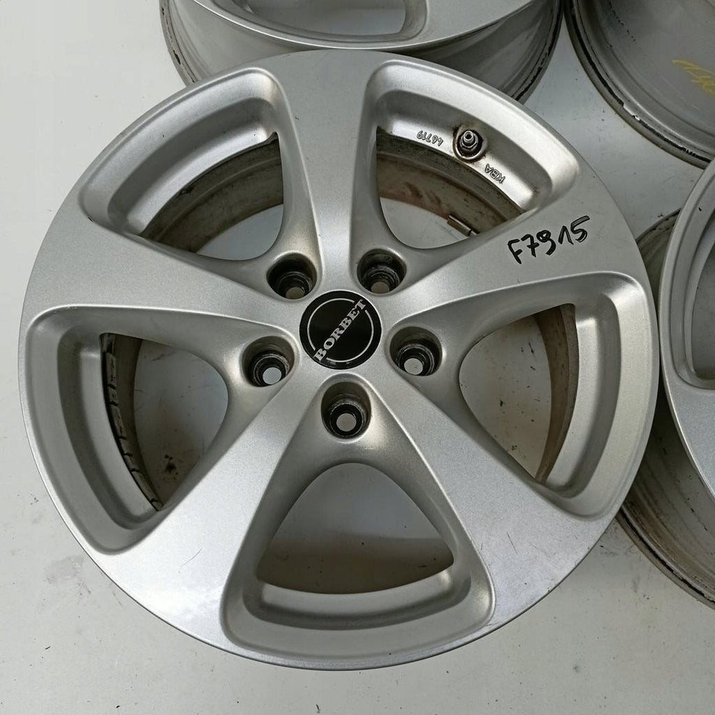 4x Alufelge 16 Zoll 7.0" 5x114.3 40ET Silber Hyundai I Rim Wheel FEL3760533006zj