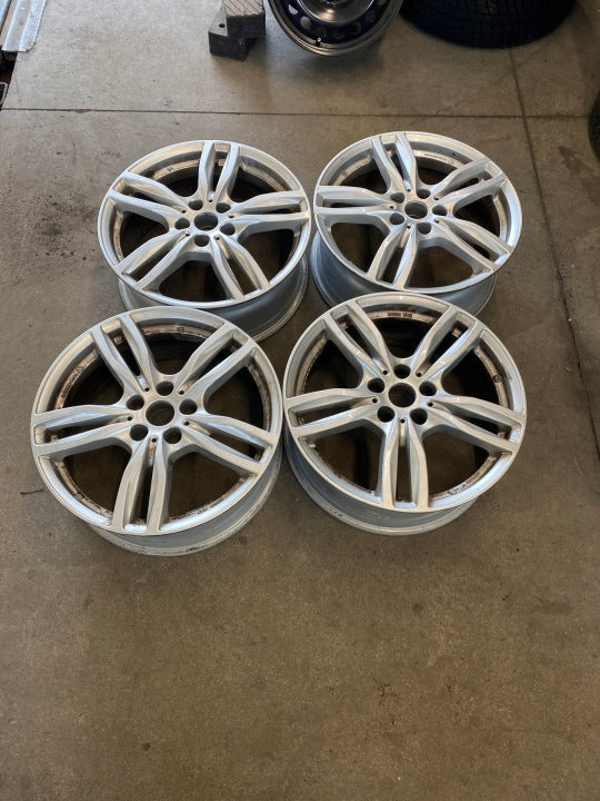 4x Alufelge 18 Zoll 7.0" 5x112 Silber KBA52232 Rim Wheel FEL9606597301lb