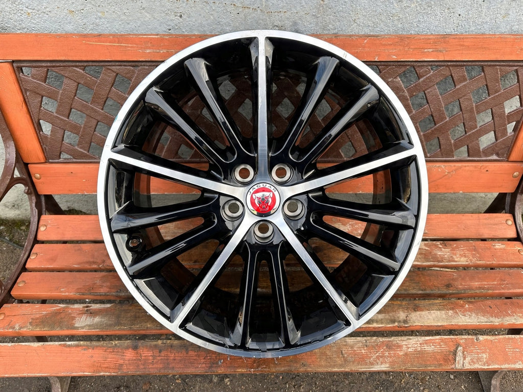 1x Alufelge 19 Zoll 7.5" 5x108 45ET Glanz Schwarz GX73-1007-KA Jaguar Xe X760