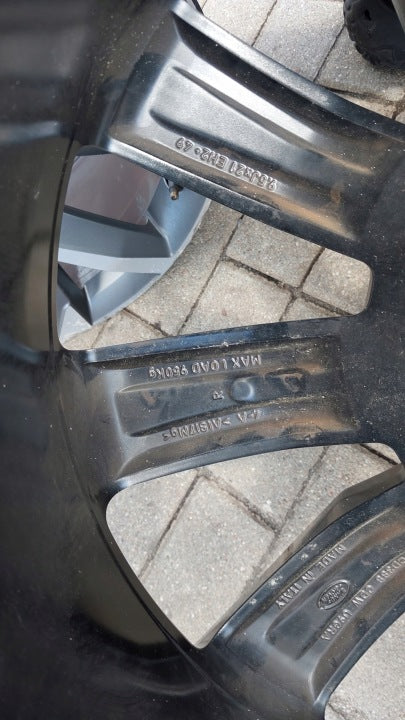 1x Alufelge 22 Zoll 9.5" 5x120 49ET Glanz Schwarz GK6M-1007-AA Land Rover I FEL2061425511co