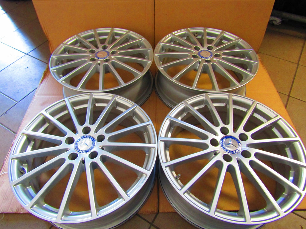 4x Alufelge 18 Zoll 6.5" 5x112 38ET Glanz Silber A1564011900 Mercedes-Benz Gla