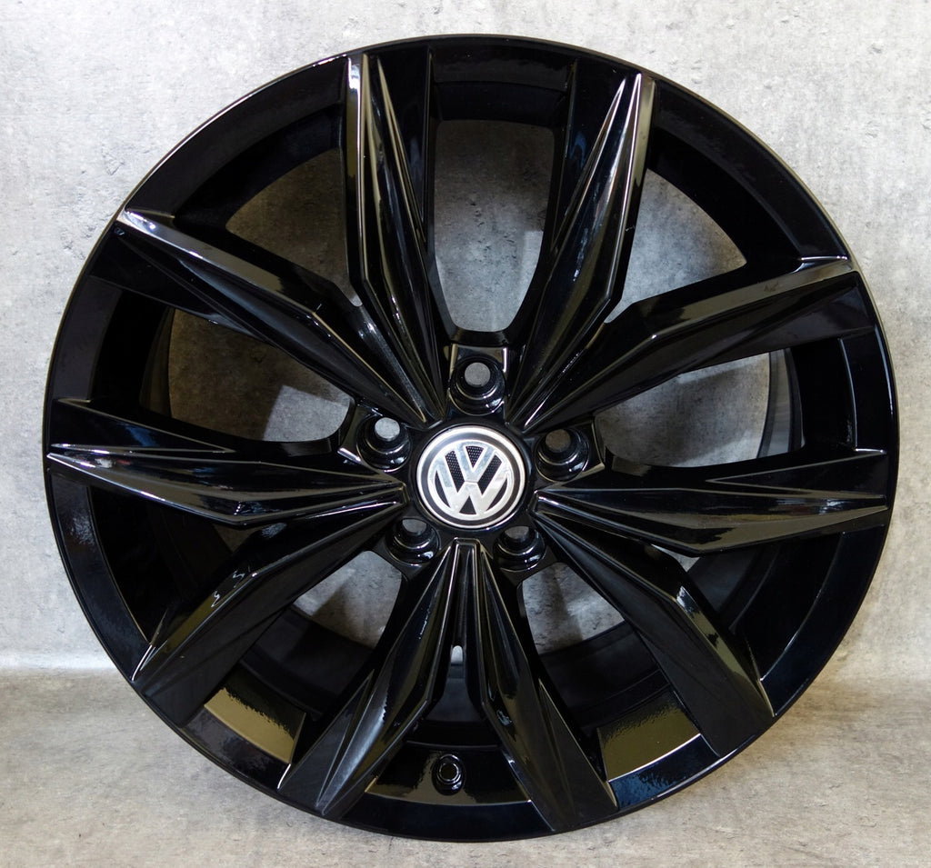 4x Alufelge 18 Zoll 7.0" 5x112 43ET Glanz Silber 5NA601025 VW Tiguan Rim Wheel