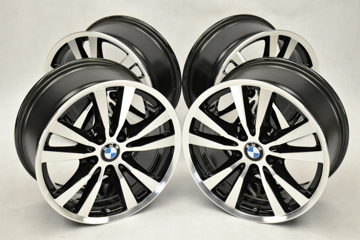 4x Alufelge 18 Zoll 8.5" 5x120 46ET Glanz Schwarz 6853952 BMW X5 F15 Rim Wheel FEL4914741255hn