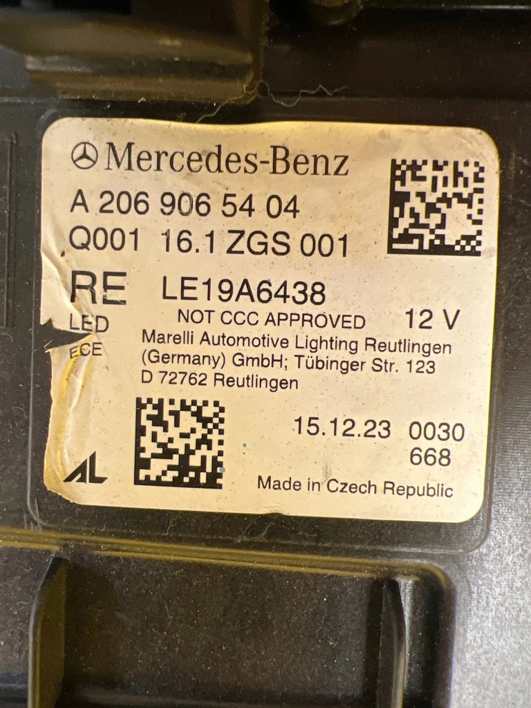 Frontscheinwerfer Mercedes-Benz W206 A2069065404 LED Rechts Headlight SCH1528625334nl