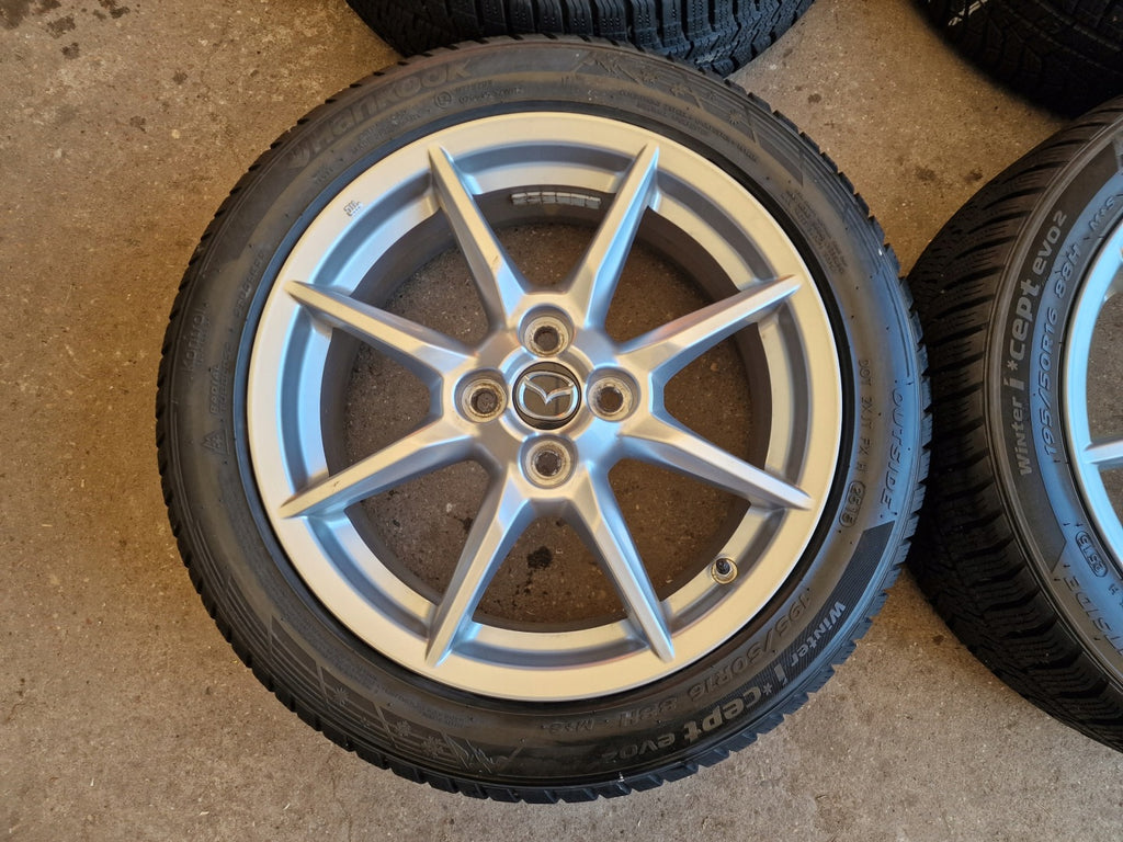 4x Alufelge 16 Zoll 6.5" 4x100 Glanz Silber 9965G36560 Mazda Mx-5 Mx5 I FEL1465786733od