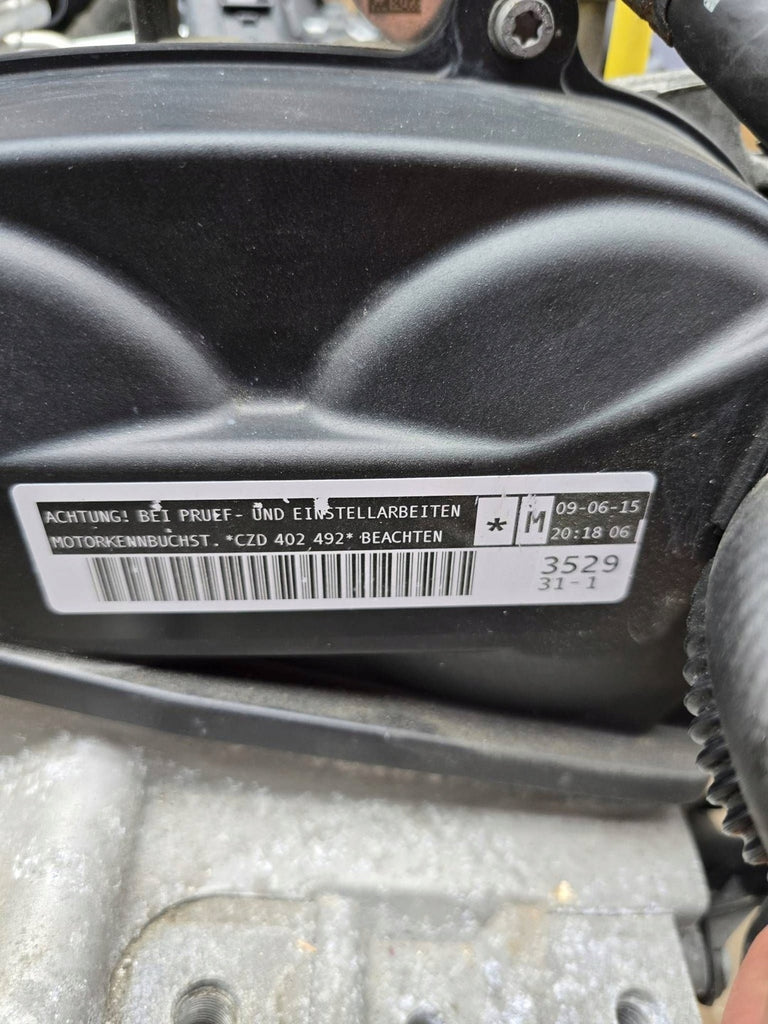 Motor Seat Skoda VW CZDA 1.4 TSI 150PS 110kW 97TKm 2015 Benzin Engine Komplett