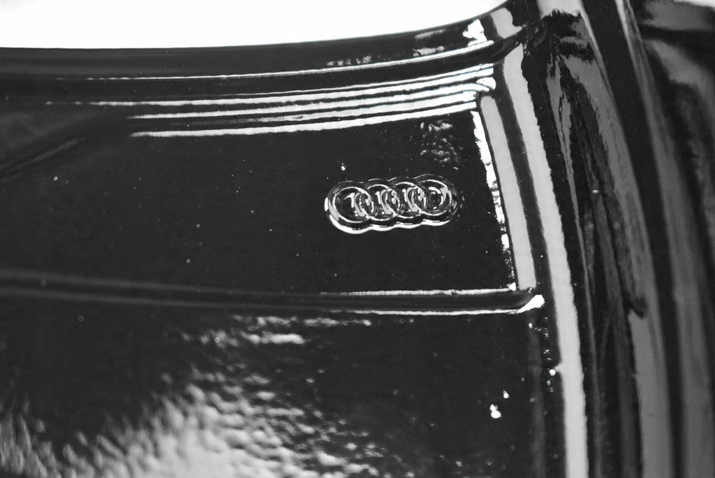 1x Alufelge 18 Zoll 8.0" 5x112 39ET Glanz Schwarz 4K0601025B Audi Rim Wheel