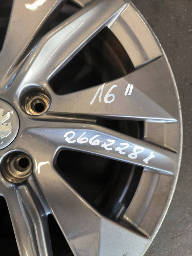 1x Alufelge 16 Zoll 6.5" 4x108 32ET Glanz Graphit 9828185580 Peugeot I Rim Wheel FEL6932101460xu