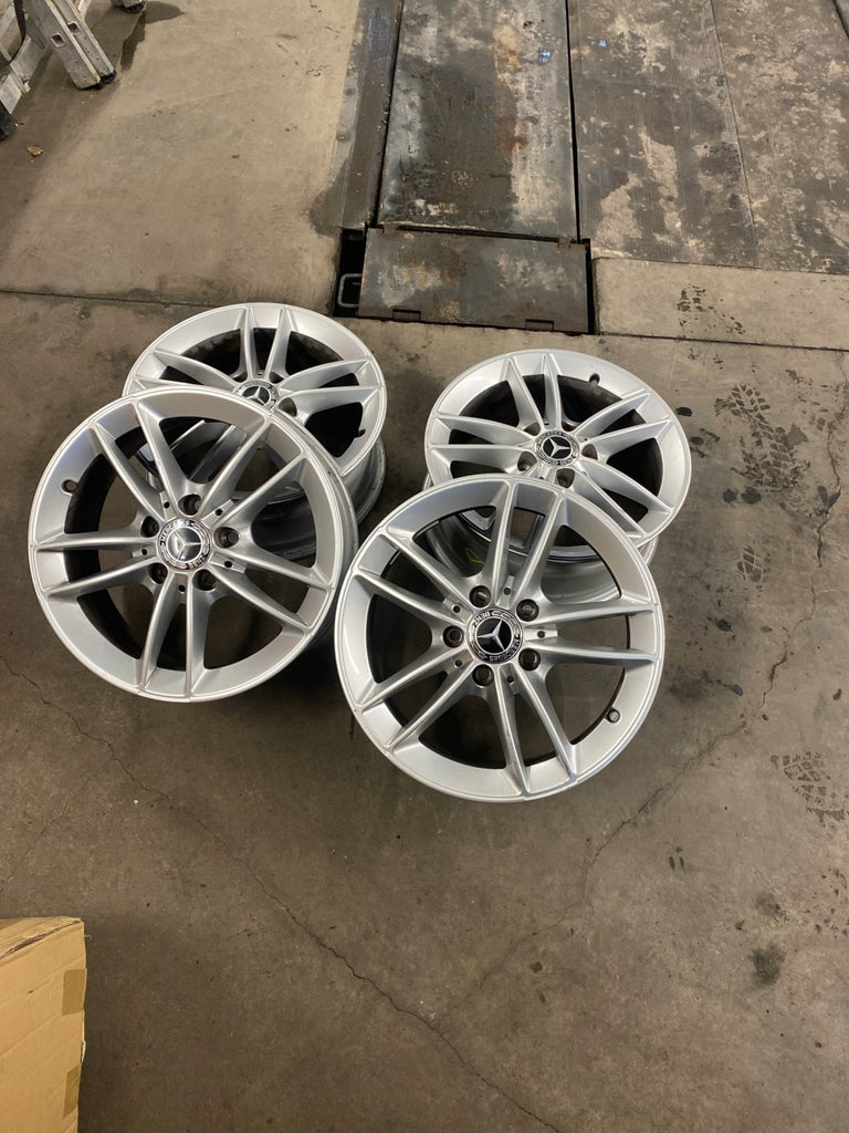 4x Alufelge 16 Zoll 6.5" 5x112 44ET Matt Schwarz Mercedes-Benz Rim Wheel FEL3542061470im