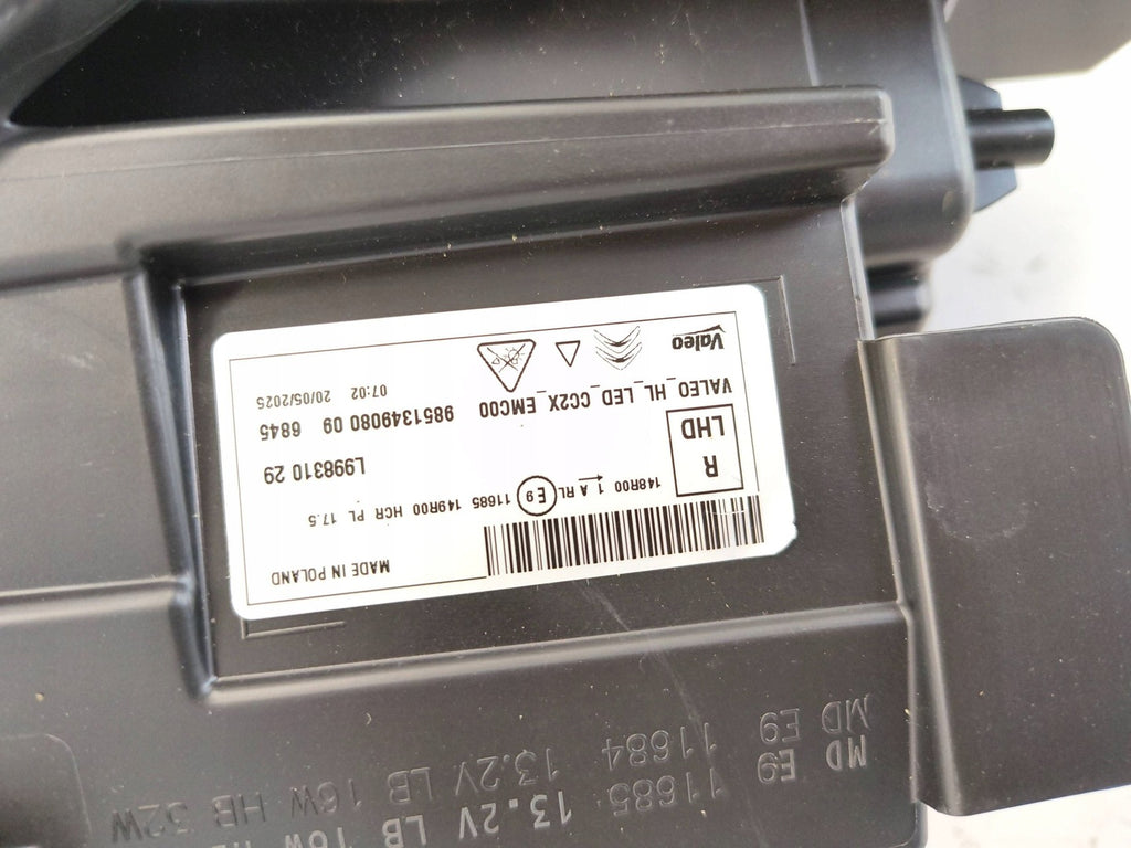 Frontscheinwerfer Citroën C3 9851349080 98513490801 Full LED Rechts Headlight SCH7409989506ey