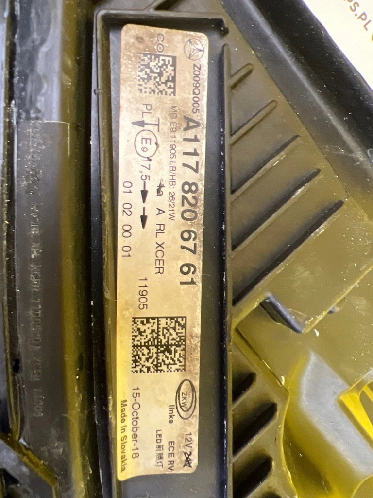 Frontscheinwerfer Mercedes-Benz Cla A1178206761 LED Links Scheinwerfer Headlight SCH8682080749fo