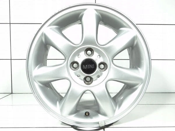 1x Alufelge 16 Zoll 6.5" 4x100 48ET Silber 6775684 Mini R57 Rim Wheel FEL9087858459jr