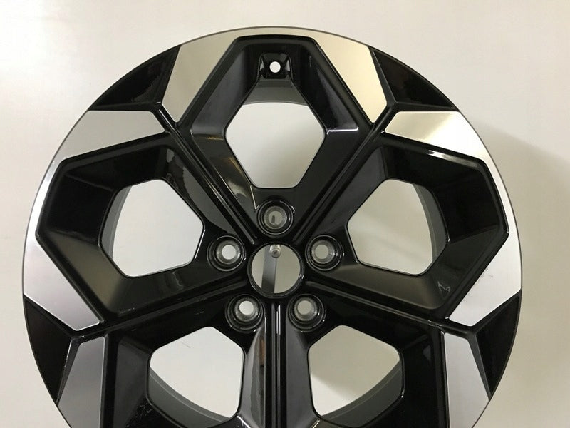 1x Alufelge 18 Zoll 7.0" 5x108 47 5ET Glanz Schwarz R1TC-1007-E1 Ford Puma