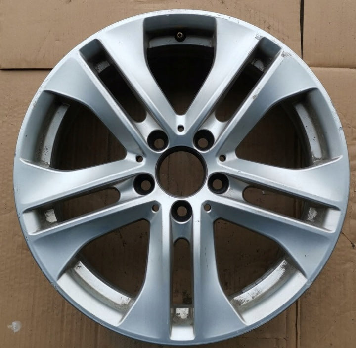 1x Alufelge 17 Zoll 7.5" 5x112 47ET Glanz Silber A2044017502 Mercedes-Benz W204 FEL2076897044vp