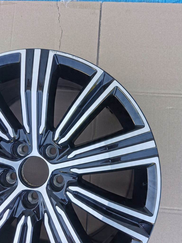 1x Alufelge 18 Zoll 8.0" 5x108 42ET Glanz Schwarz 31471312 Volvo S60 V60 S90 V90