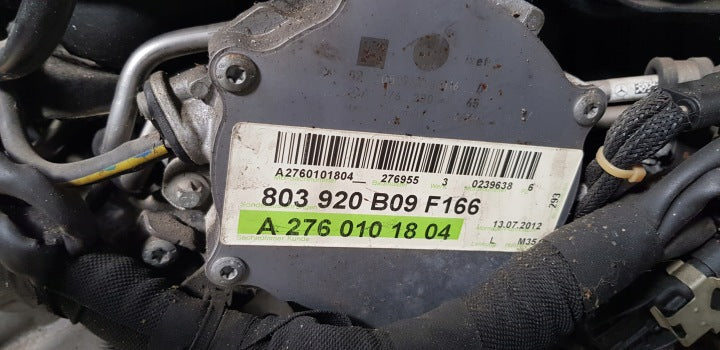 Motor Mercedes-Benz W166 276955 3.5 2012 Benzin Engine Komplett MOT9836211123vf