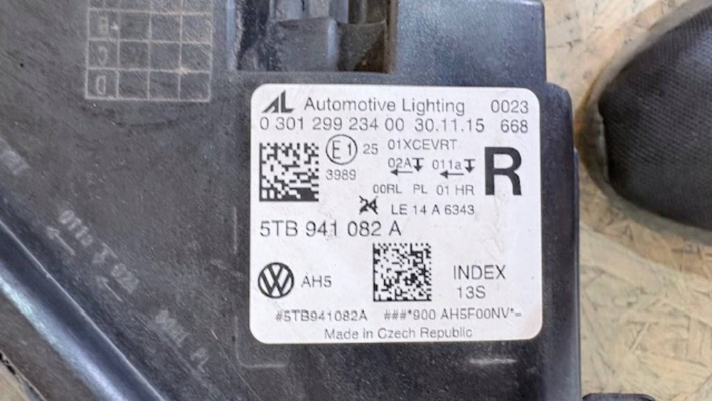 Frontscheinwerfer VW Tiguan 5TB941082 Rechts Scheinwerfer Headlight SCH5201858069mk