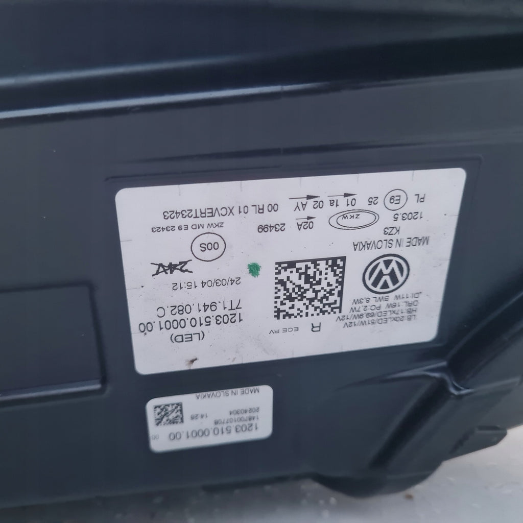 Frontscheinwerfer VW Multivan T7 7T1941082C 7T1941081C Ein Satz Headlight SCH2176025322kn