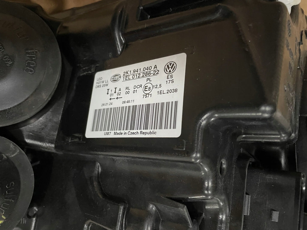 Frontscheinwerfer VW Caddy 2K1941040A LED Rechts Scheinwerfer Headlight SCH6947311853wm