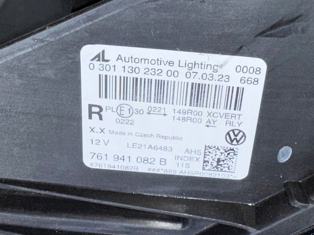 Frontscheinwerfer VW Touareg Cr7 761941082B Full LED Rechts Headlight SCH3744940262hy