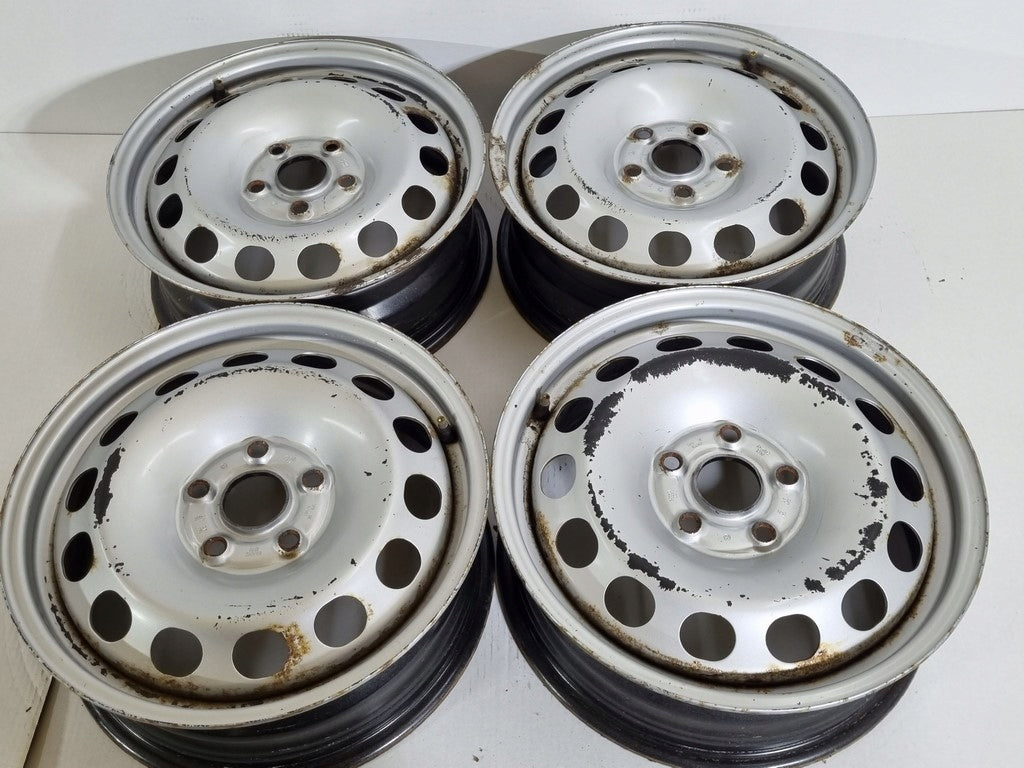4x Alufelge 16 Zoll 6.0" 5x112 50ET Silber 2K3601027 VW Caddy Rim Wheel FEL6302464488ml