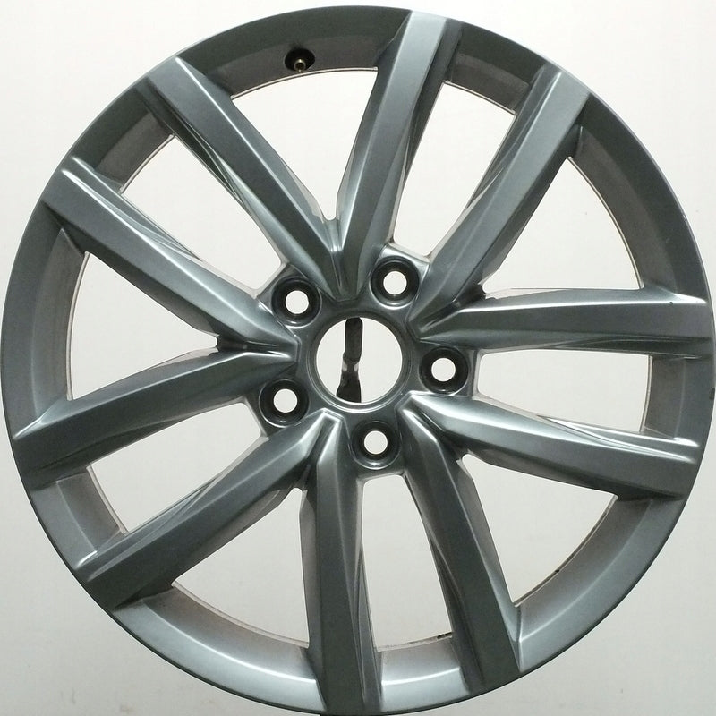 1x Alufelge 17 Zoll 6.0" 5x112 50ET Glanz Silber 2K5601025 VW Caddy Rim Wheel