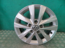 Load image into Gallery viewer, 1x Alufelge 16 Zoll 6.5" 5x120 51ET Glanz Silber 7E0601025N VW I Rim Wheel FEL9960408470il