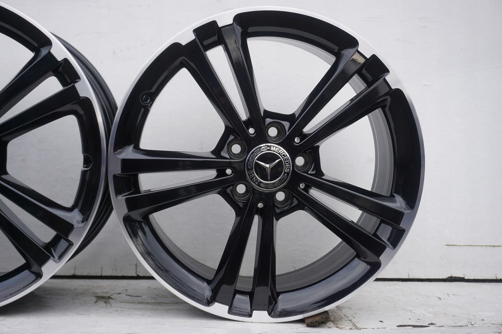 4x Alufelge 18 Zoll 7.5" 5x112 49ET Glanz Schwarz A1774011300 Mercedes-Benz W177 FEL5635146696gl