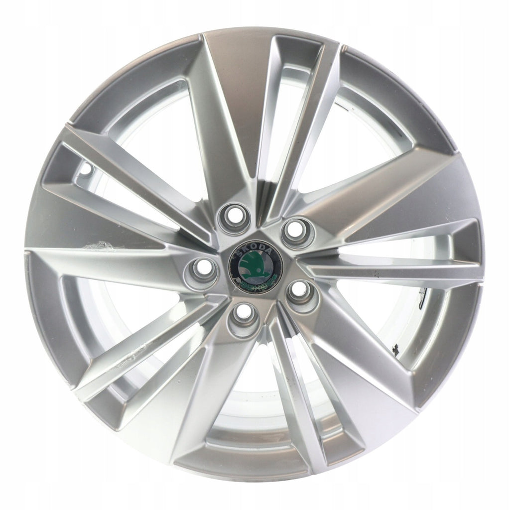 1x Alufelge 17 Zoll 7.0" 5x112 45ET Glanz Graphit 57A601025 Mg Karoq Rim Wheel FEL3267803060sw