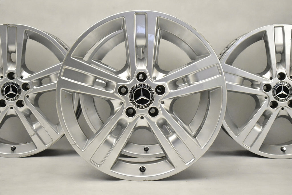 4x Alufelge 18 Zoll 8.0" 5x112 60ET Glanz Silber A1644015702 Mercedes-Benz W164