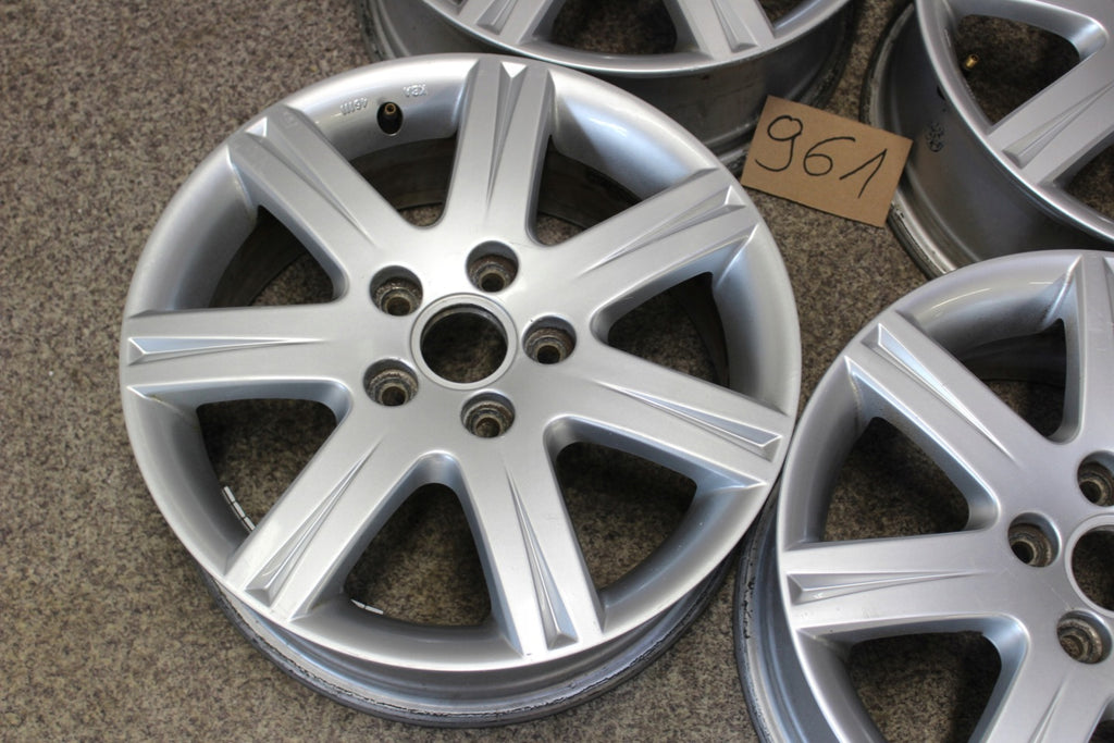 4x Alufelge 16 Zoll 6.0" 5x112 50ET Silber 8P0071496666 Audi A4 A3 Rim Wheel FEL7856299268cm