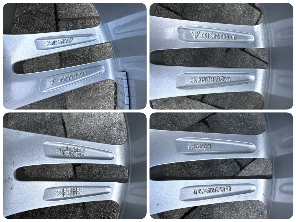 1x Alufelge 19 Zoll 11.5" 5x130 76ET 99136256000 Porsche Carrera Rim Wheel