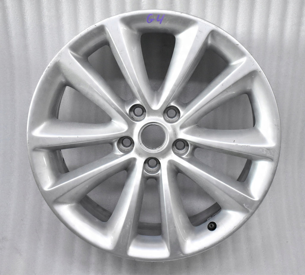 1x Alufelge 18 Zoll 8.0" 5x115 46ET Glanz Grau 13259251 Opel Astra J Zafira C