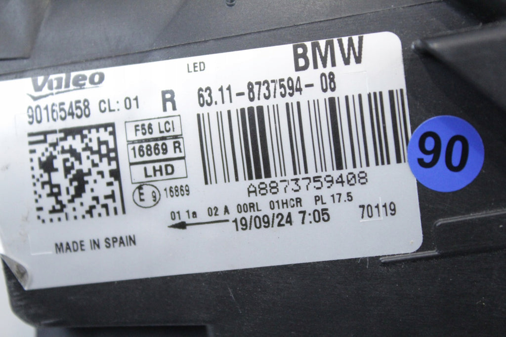 Frontscheinwerfer BMW Mini F57 F54 F56 F55 8737594 Full LED Rechts Headlight SCH2076185146us