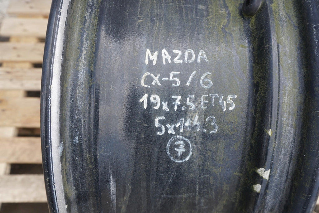 1x Alufelge 19 Zoll 7.5" 5x114.3 45ET Glanz Graphit 34557668 Mazda Cx-5 Cx5