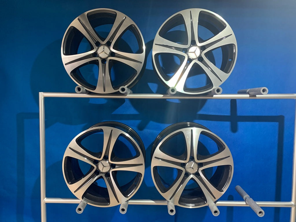 4x Alufelge 18 Zoll 8.0" 5x112 43ET Glanz Silber A2134011400 Mercedes-Benz W213 FEL2390575310by