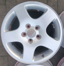 Load image into Gallery viewer, 4x Alufelge 16 Zoll 7.0&quot; 5x112 45ET Glanz Silber 8D0601025 Audi C5 Rim Wheel