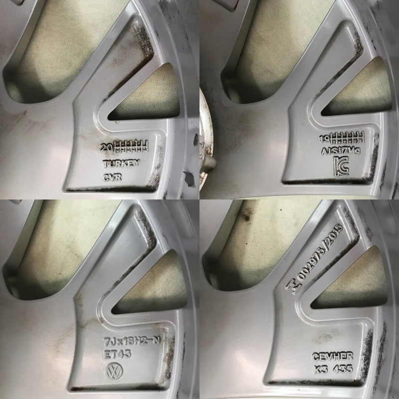 1x Alufelge 18 Zoll 7.0" 5x112 43ET 5NA601025AD VW Rim Wheel