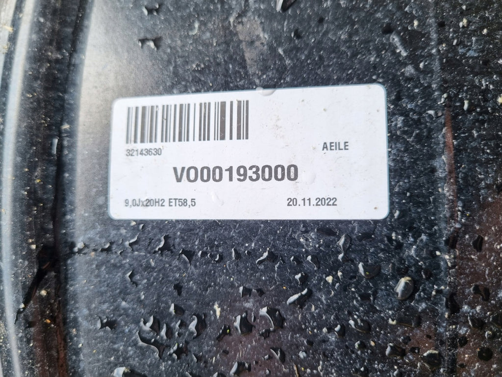 1x Alufelge 20 Zoll 9.0" 5x108 58ET Glanz Schwarz 32143630 Volvo Xc40 Rim Wheel FEL6468288836ui