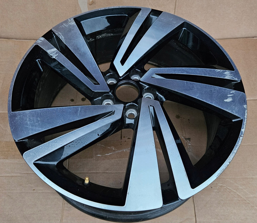 1x Alufelge 18 Zoll 7.0" 5x100 39ET Glanz Schwarz VW T-Cross T Cross Rim Wheel FEL1498286237ri