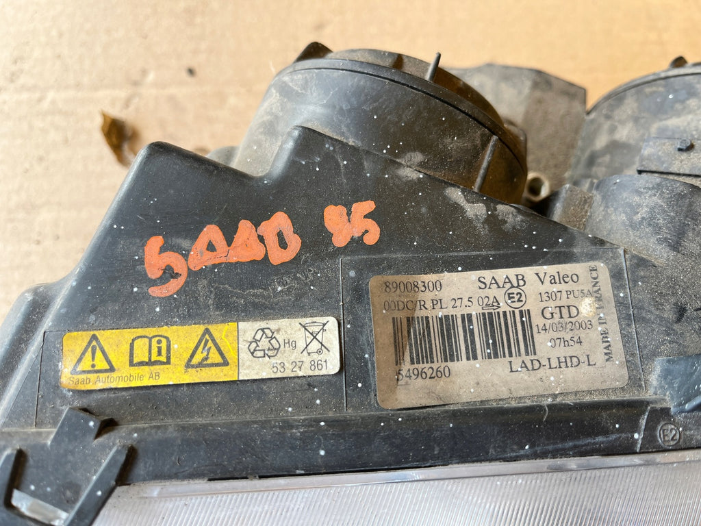 Frontscheinwerfer Saab 95 9-5 89008300 Xenon Links Scheinwerfer Headlight