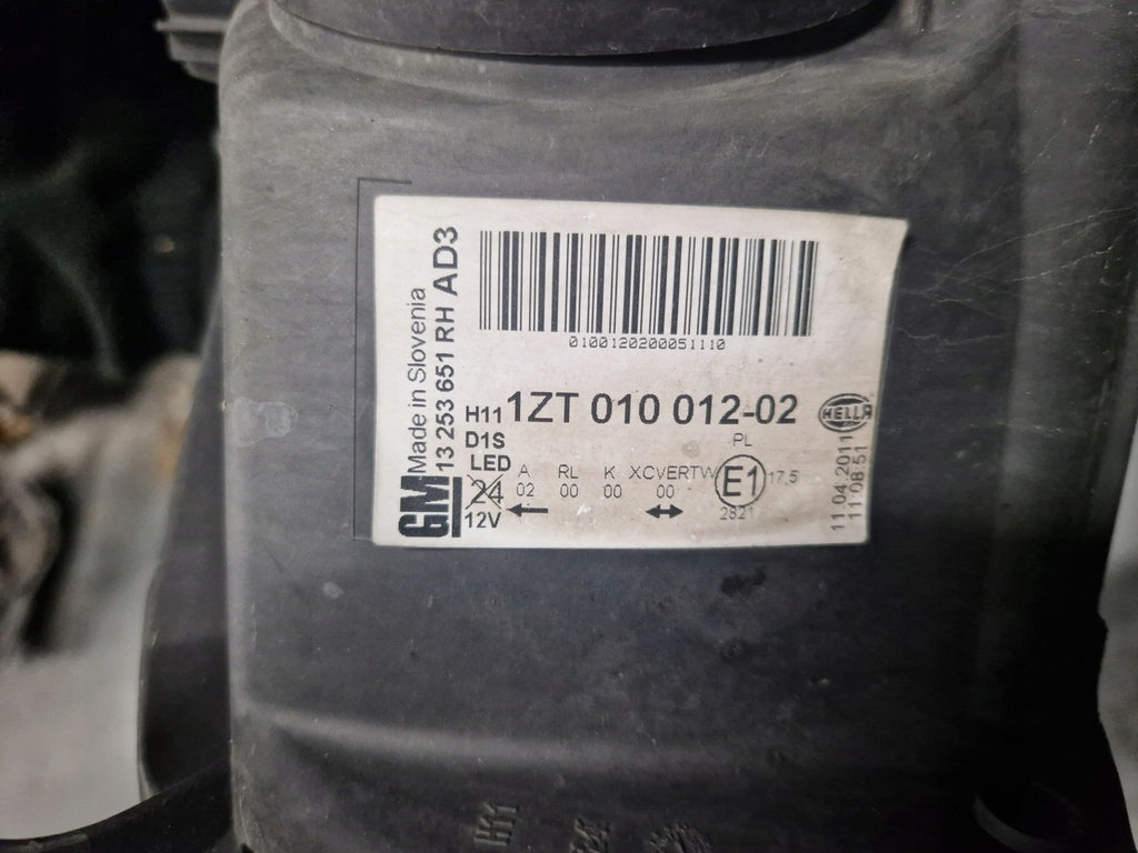 Frontscheinwerfer Opel Astra J 13253651 Bi-Xenon Rechts Scheinwerfer Headlight SCH5367470146vu