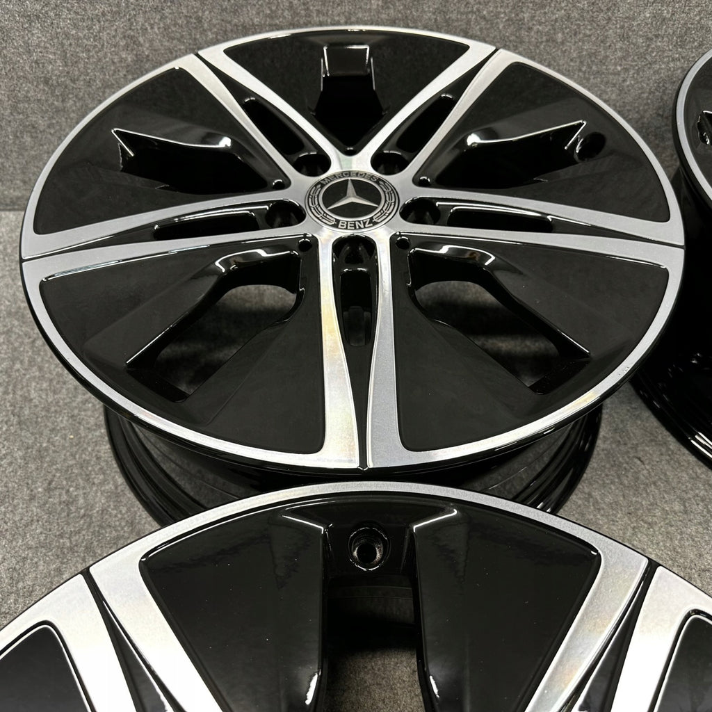 4x Alufelge 18 Zoll 7.5" 5x112 49ET Glanz Schwarz A1774010500 Mercedes-Benz W177 FEL5716891645zw